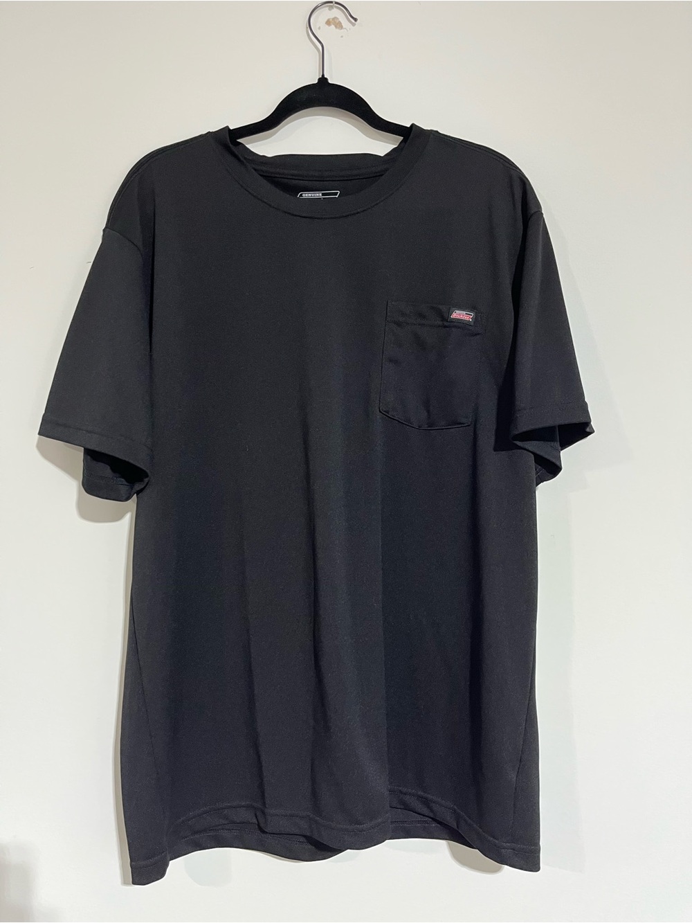 Dickies Mens XL Black Short Sleeve Pocket‎ Tee Logo Workwear T-Shirt RN20697